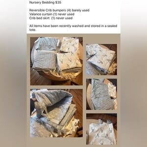 Gray and White Deer Print Bedding Set